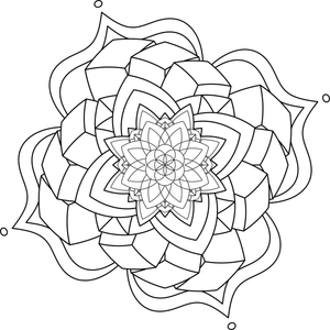 Mandala Coloring Sheet 1