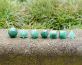 Sacred Geometry Green Aventurine Stones